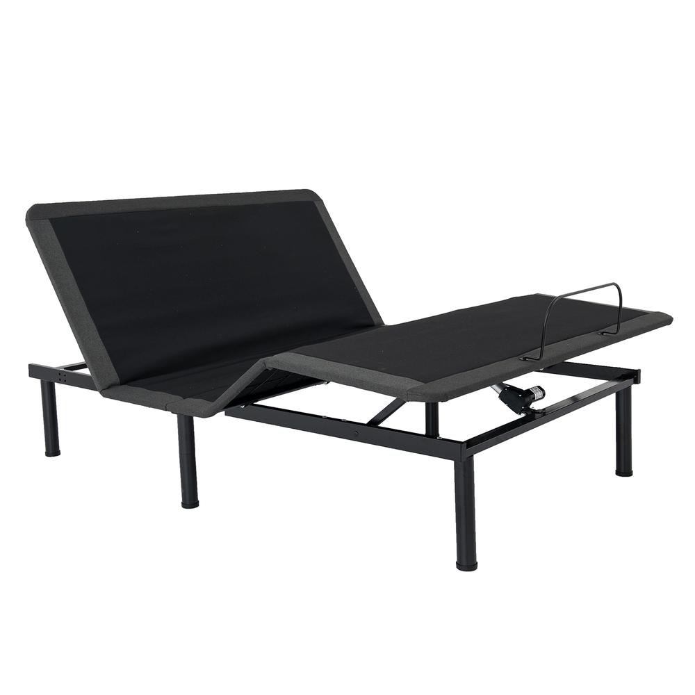 Queen Size Quick Assembly Adjustable Bed Frame with Voice Activated Controls. Picture 1