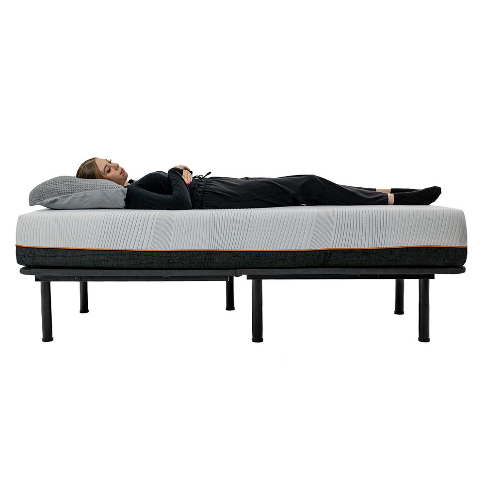 Twin Size Quick Assembly Adjustable Bed Frame with Voice Activated Controls. Picture 3