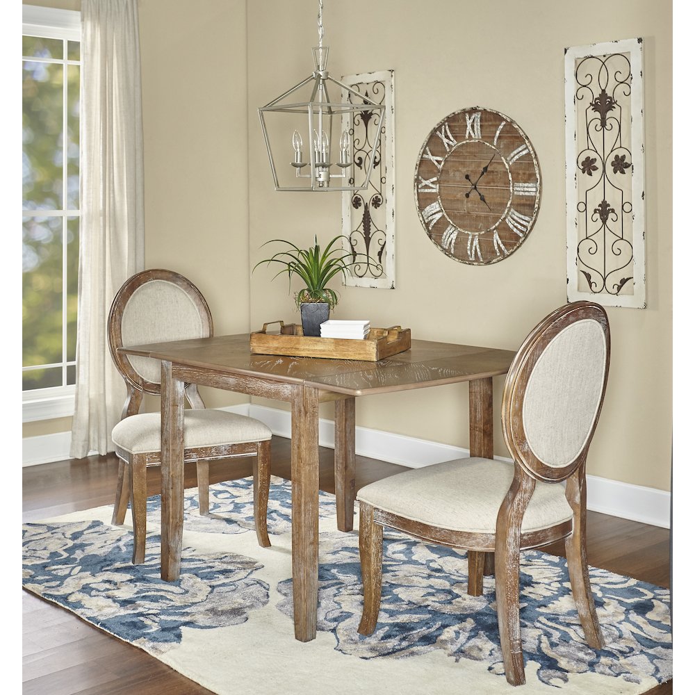 Aspire Wool Floral Ivory & Navy 5x8, Rug. Picture 1
