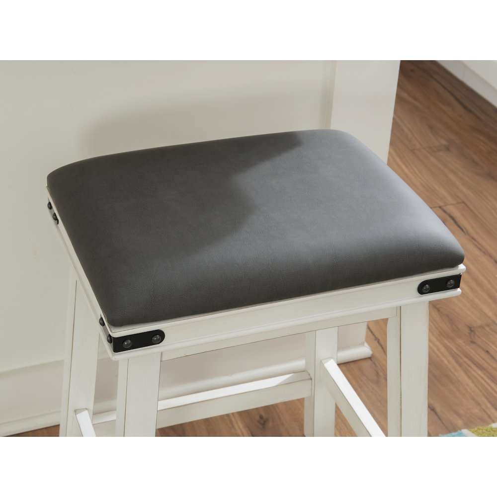 Serrano Counter Stool White. Picture 4