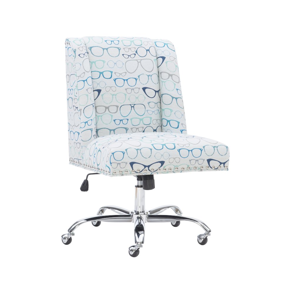 Draper Office Chair, Glasses Print. Picture 8
