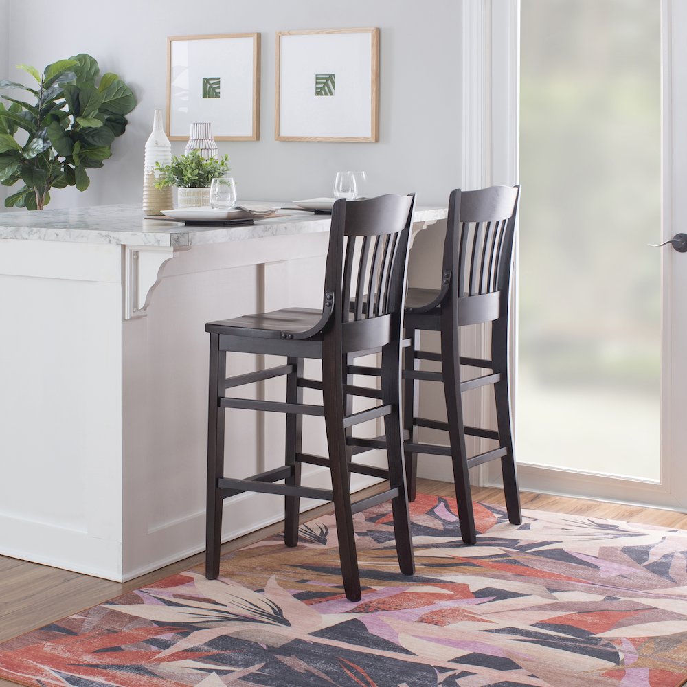 Jace Barstool Brown Set Of 2. Picture 2