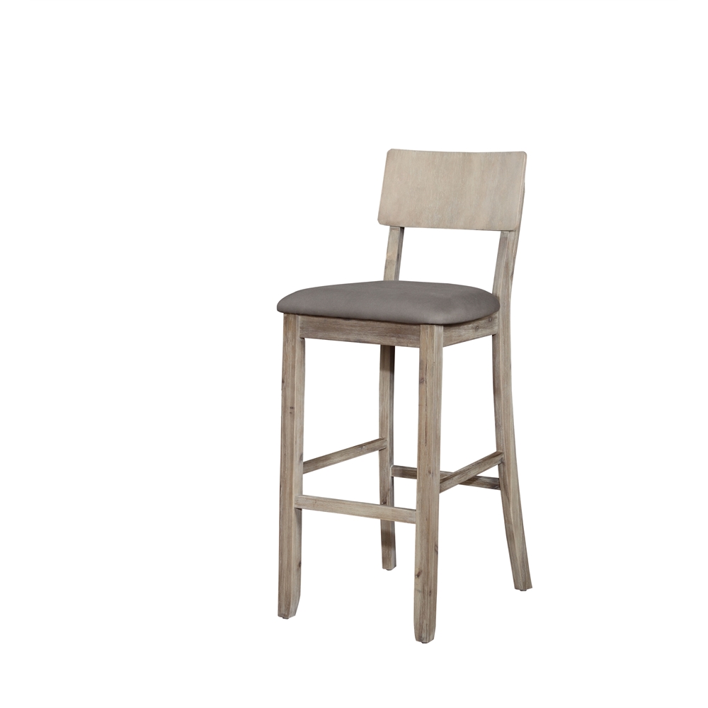 Jordan 30 In Gray Wash Bar Stool. Picture 1