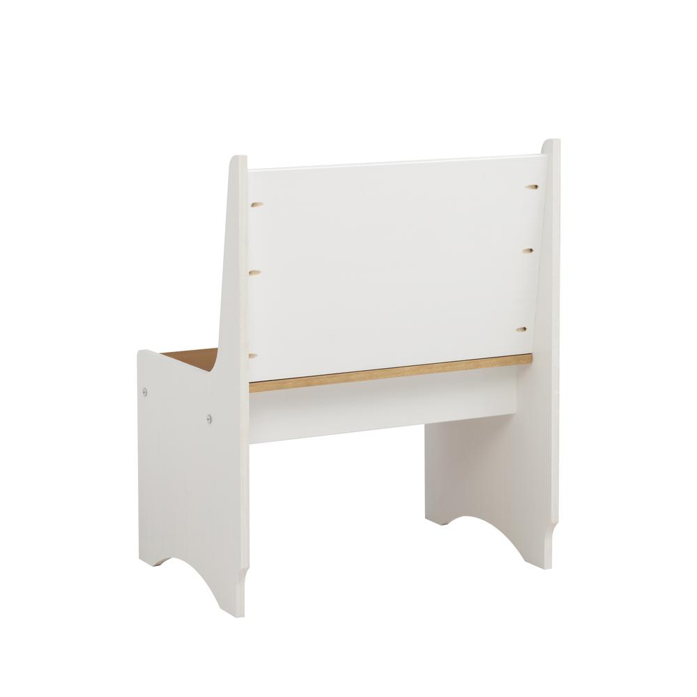 Linson Small Back Rest Bench Honey White. Picture 4