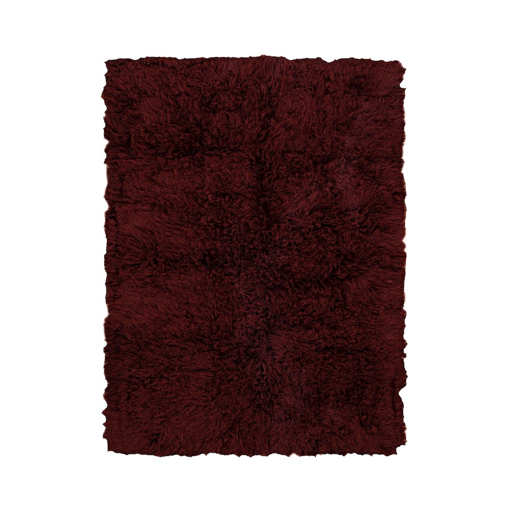 3A Flokati 2000gr Burgundy 9x12, Rug. Picture 1