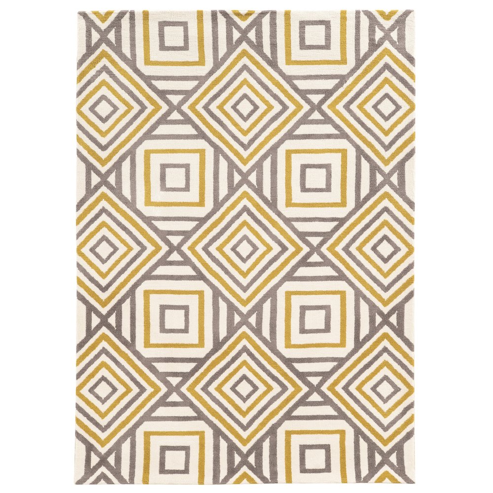 Geo Ranlyn Ivory & Grey 8x10, Rug. Picture 2