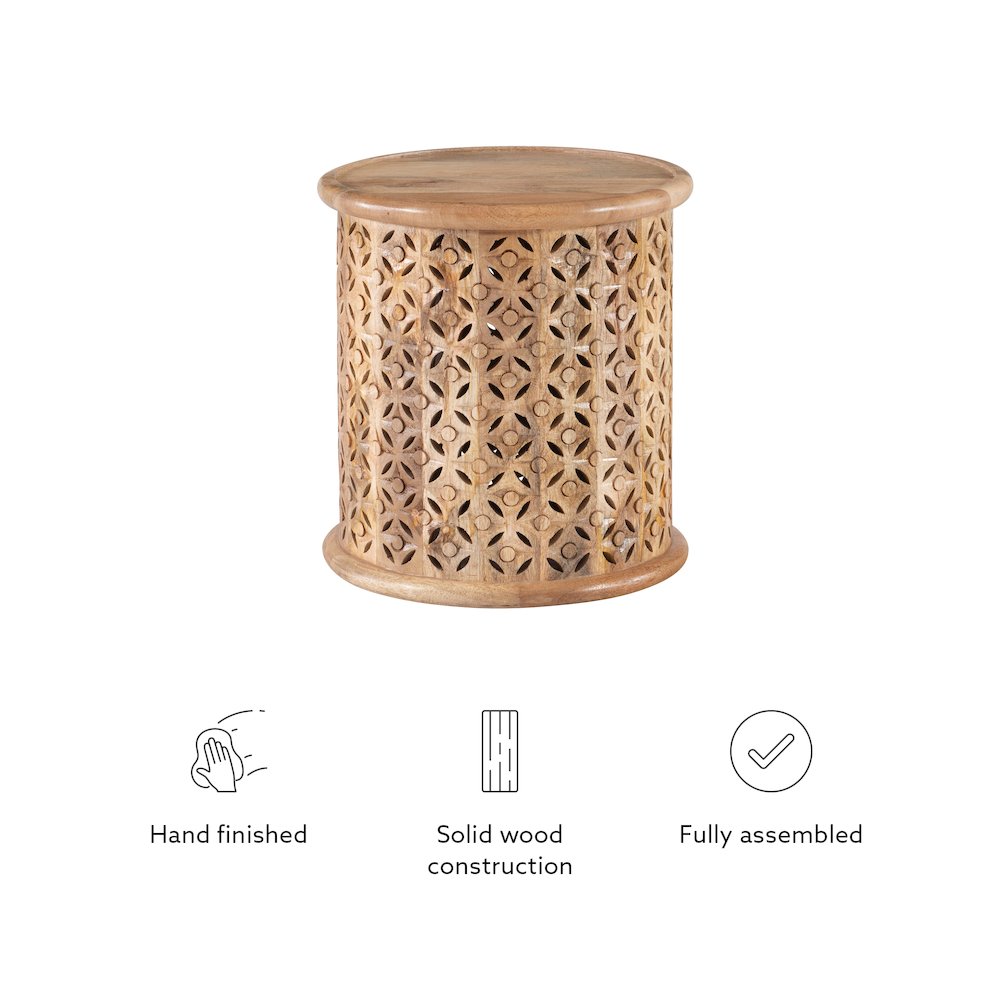 Inora Side Table Natural. Picture 8