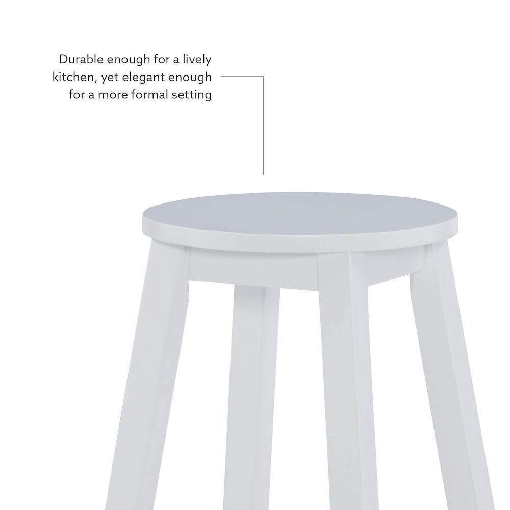 24 Inches Counter Stool White. Picture 11