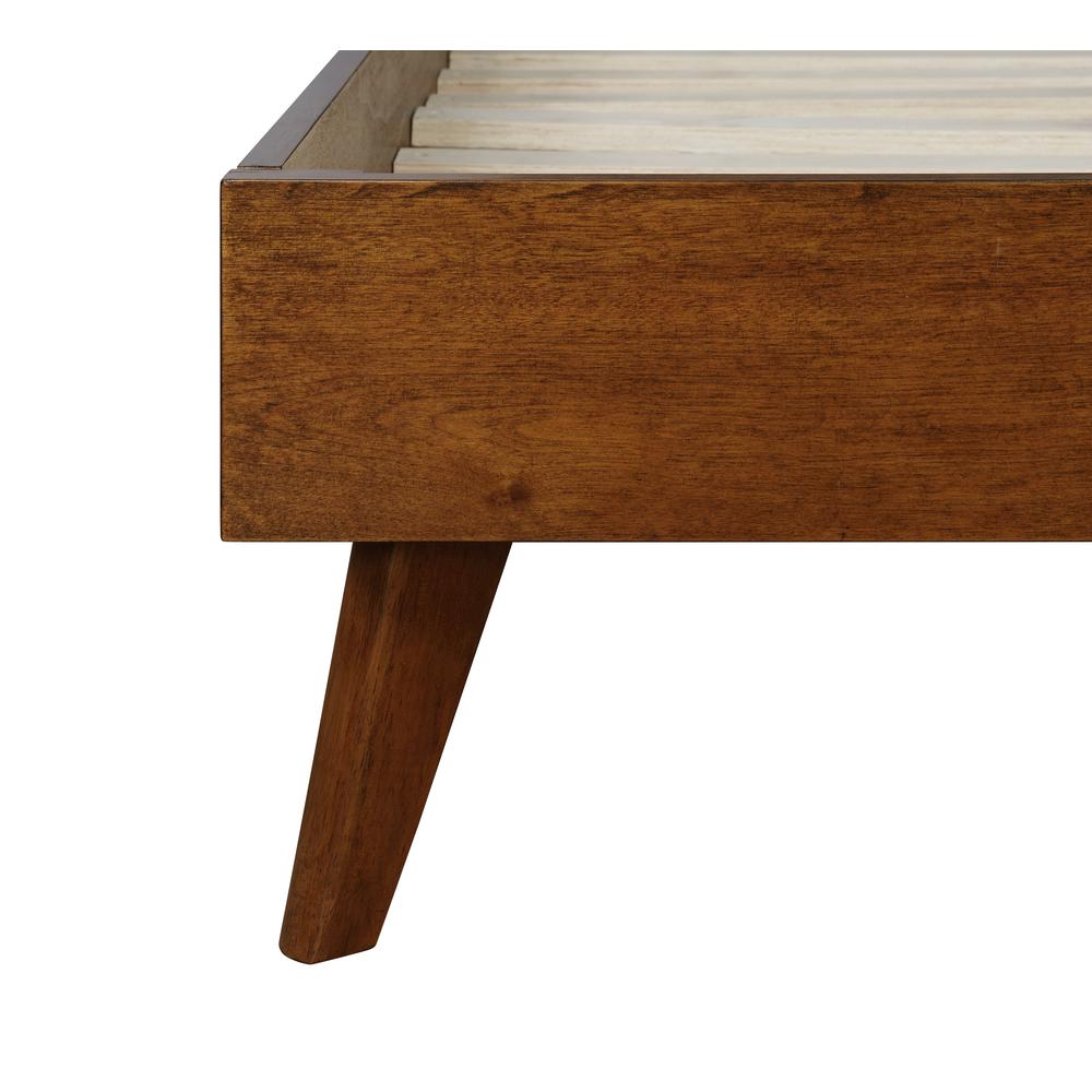 Reid Mid Century Oatmeal Platform King Bed. Picture 5