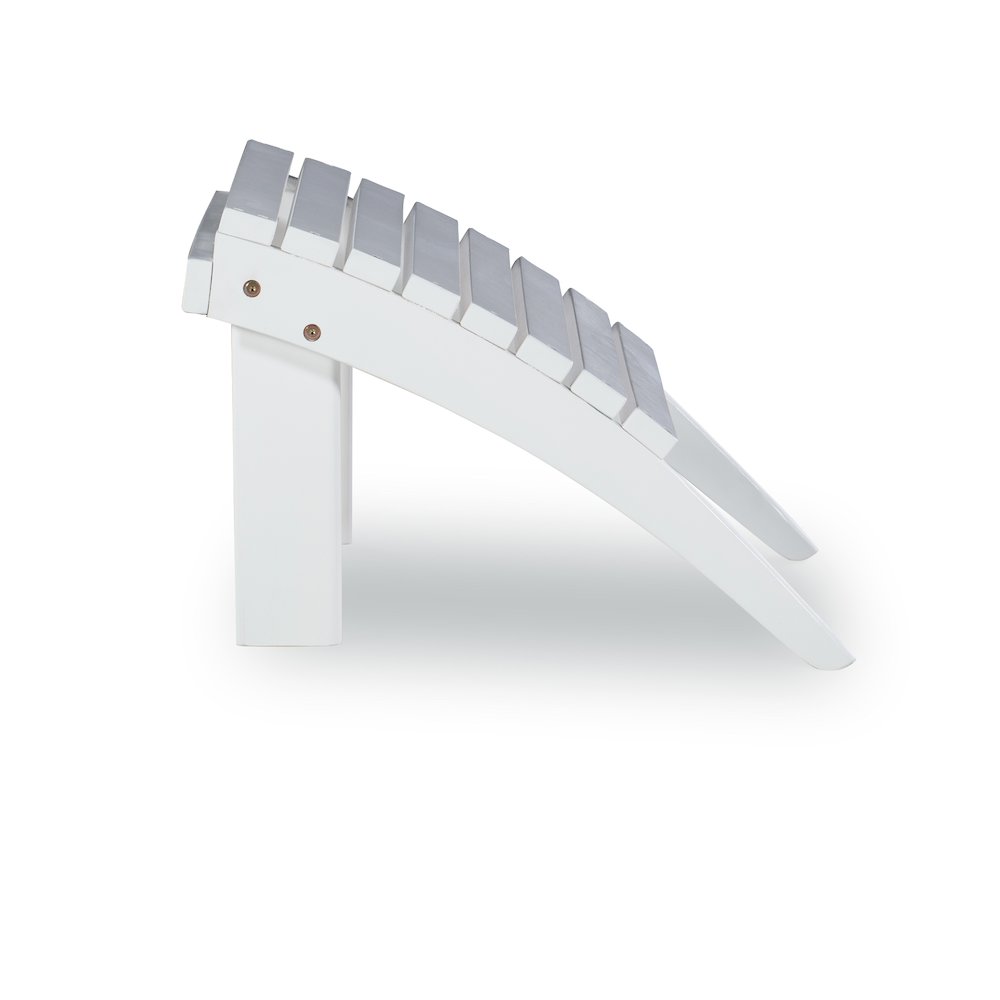 White Adirondack Ottoman. Picture 5