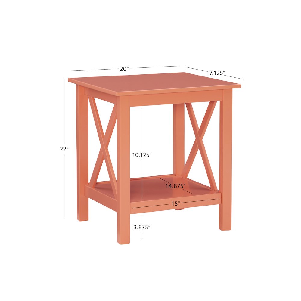 Davis Coral End Table. Picture 15