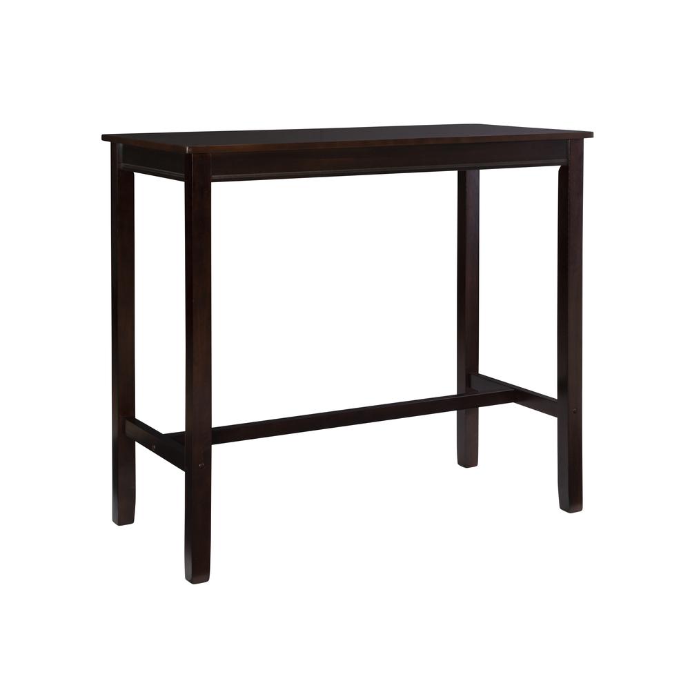 Claridge 42 Inch Bar Height Pub Table, Walnut. Picture 1