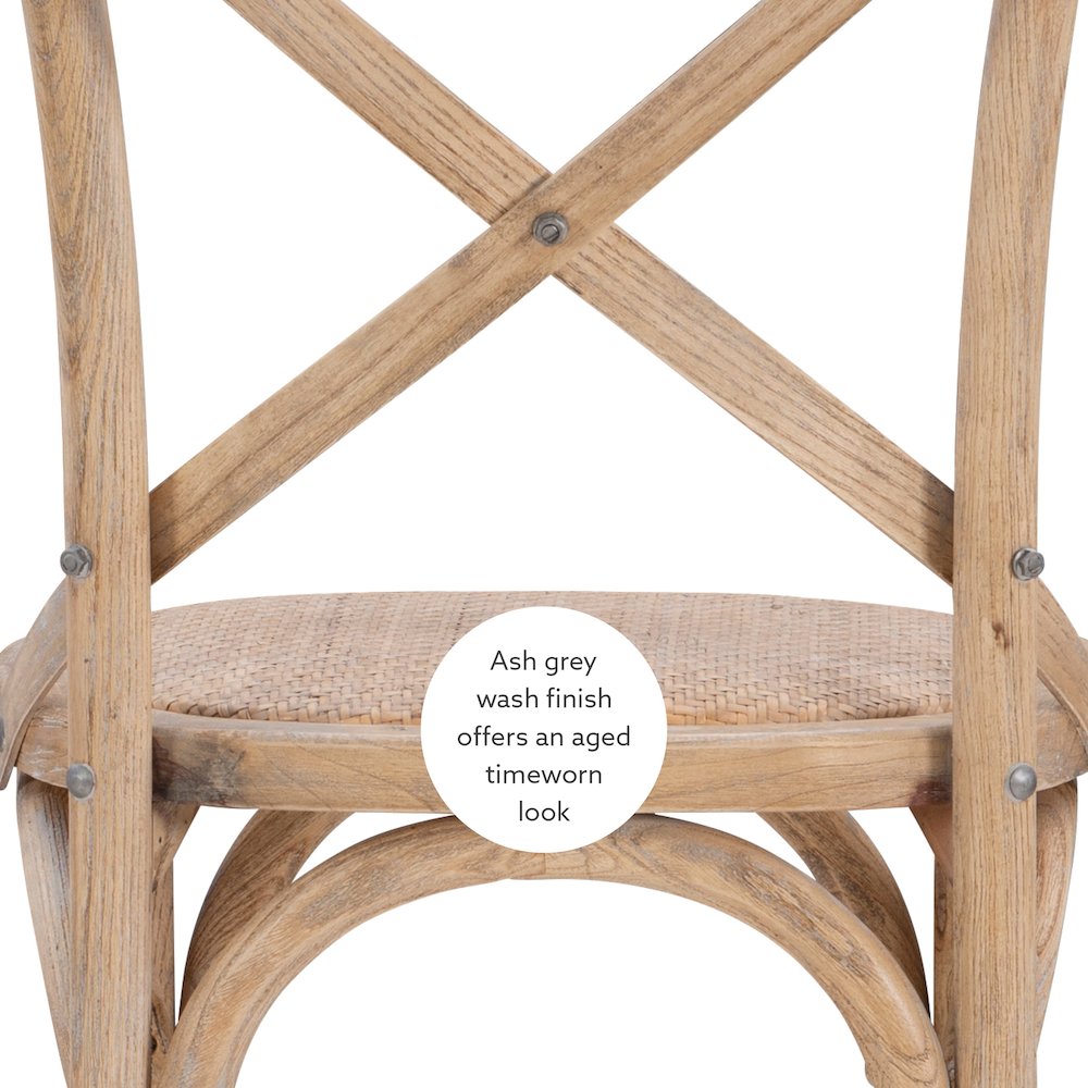 Roxy 30 In Gray Wash Bar Stool. Picture 14
