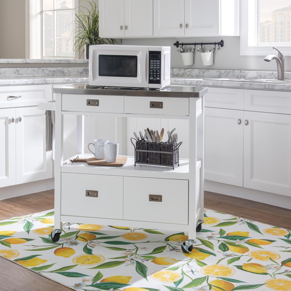 Sydney Kitchen Cart White. Picture 11