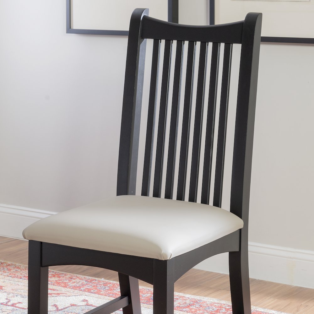 Bonnie Black Chair Uph Seat. Picture 5