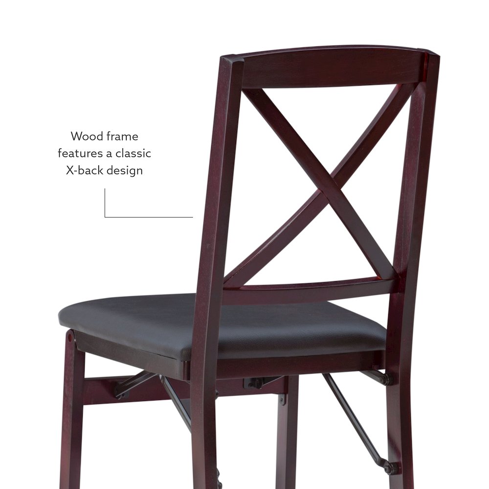 Triena 18 In X Back Folding Chair - Set Of Two. Picture 14