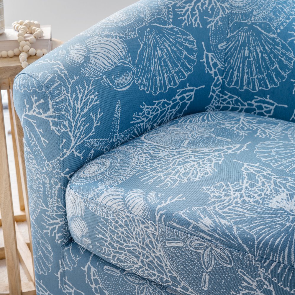 Bonnie Swivel Club Chair, Coastal. Picture 3