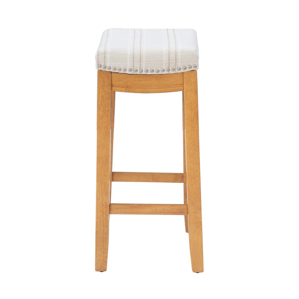 Claridge  Linen Striped Counter Stool. Picture 7