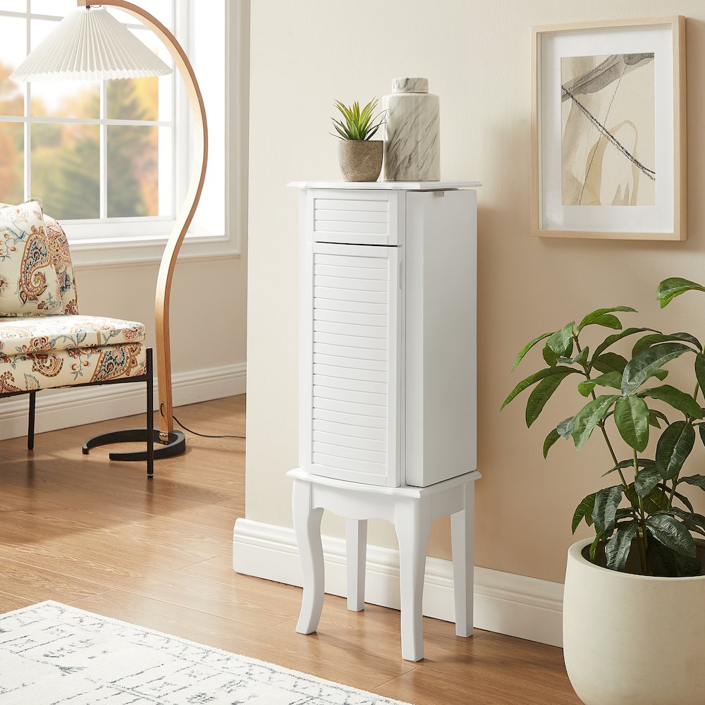Elna Jewelry Armoire White. Picture 2
