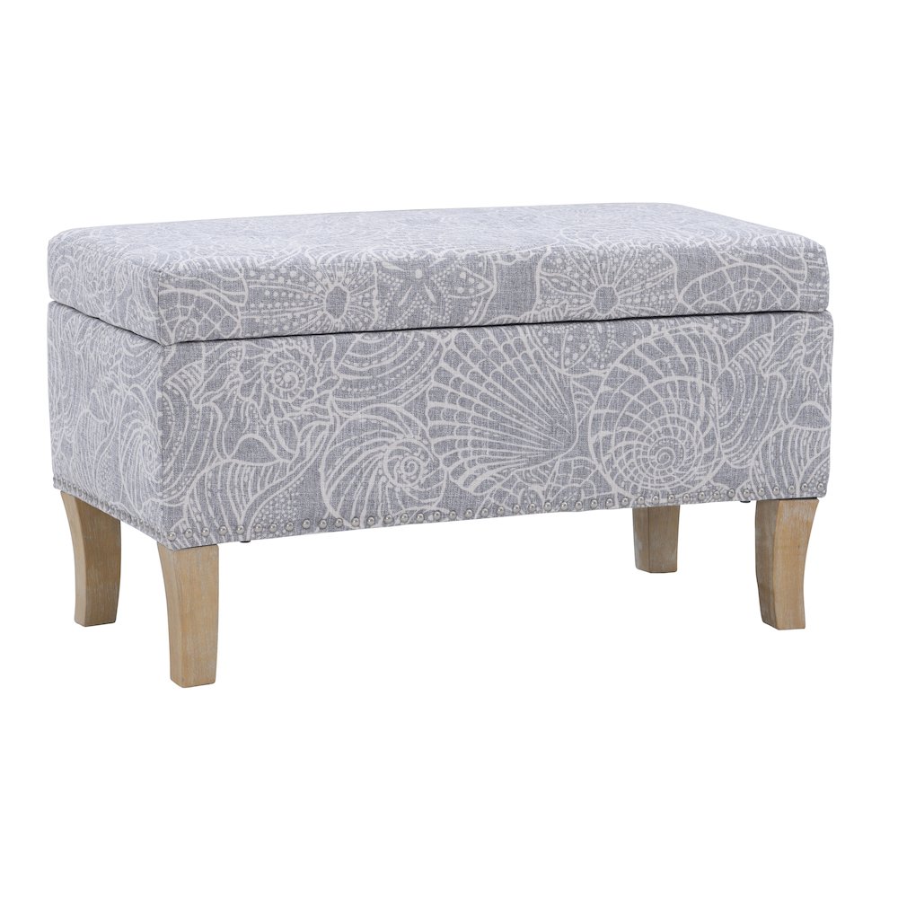 Stephanie Upholstered Storage Ottoman, Stone. Picture 10