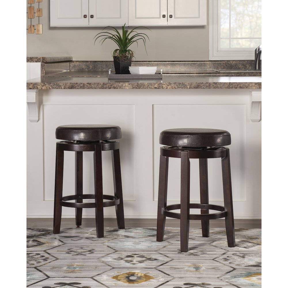 Maya Brown 24 Inches Counter Stool. Picture 3