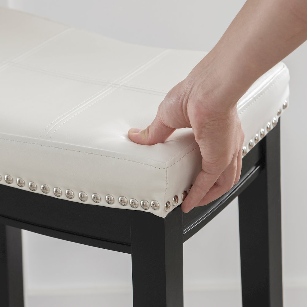 Claridge White Pu Counter Stool. Picture 6