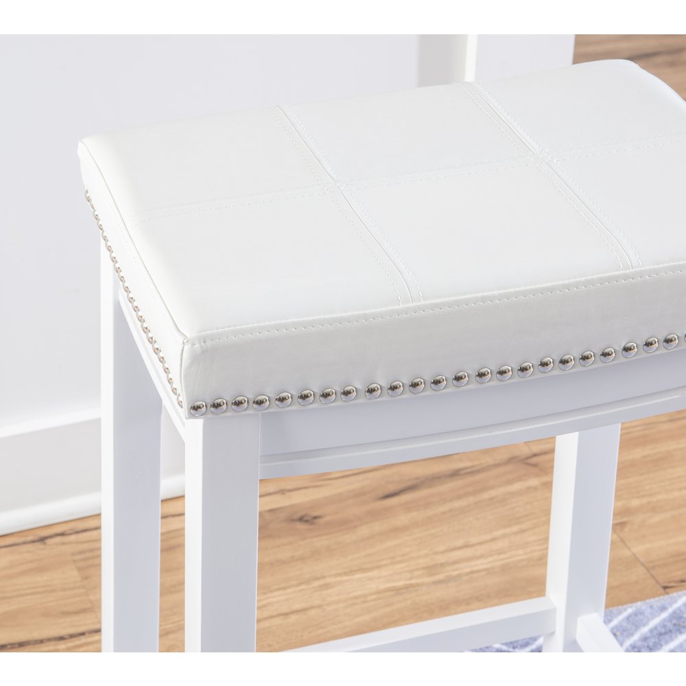 Claridge Barstool White. Picture 5