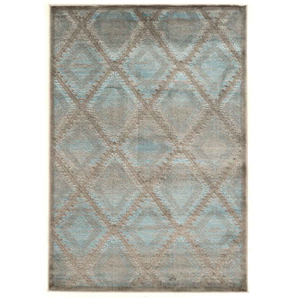 Platinum SantaFe Blue & Black 8x11, Rug. Picture 1