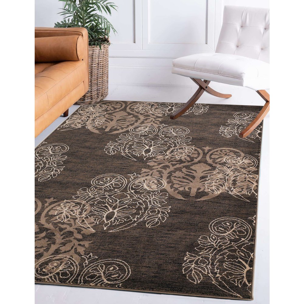 Milan Lana Brown & Beige 5x7.6, Rug. Picture 1
