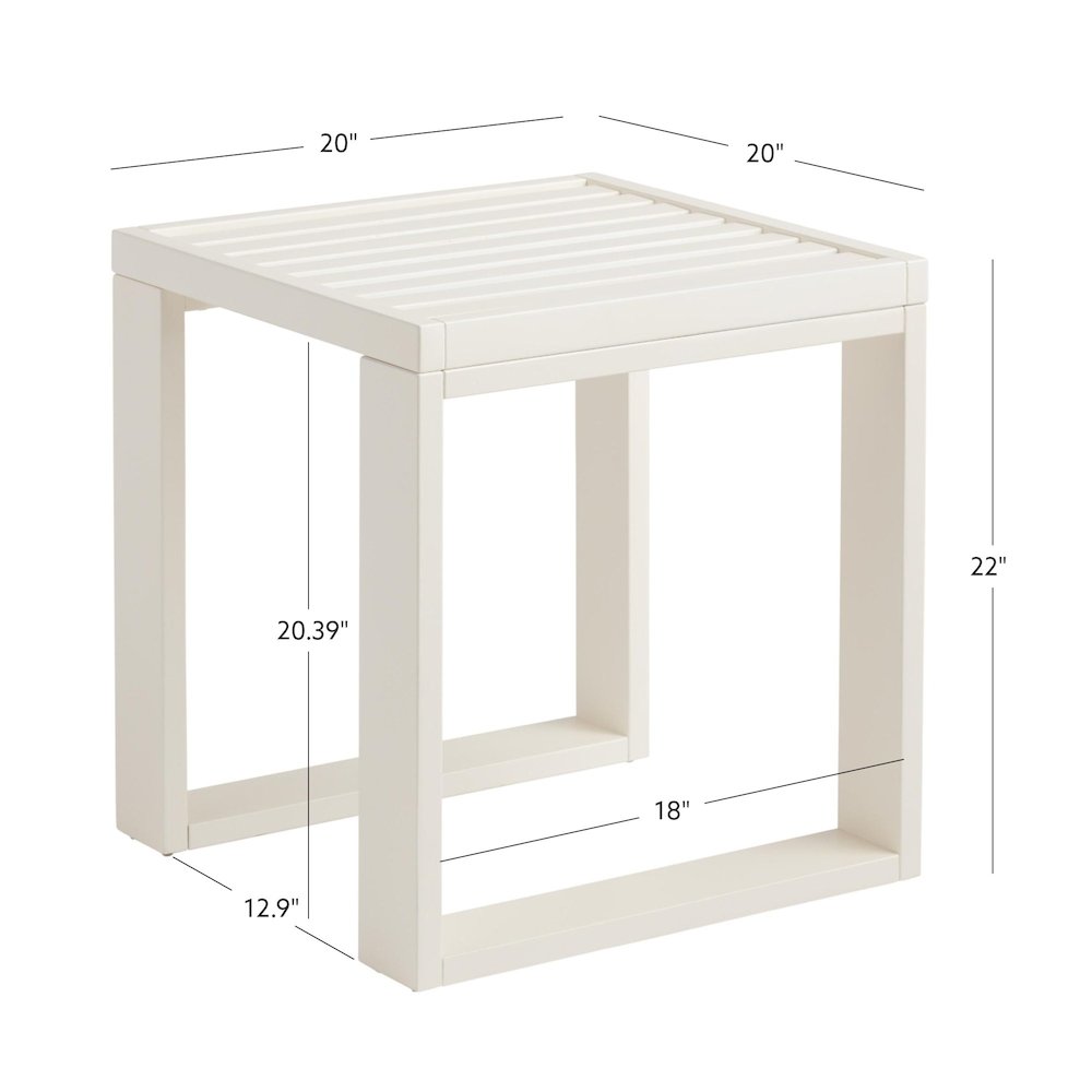 Kessler Side Table White. Picture 8