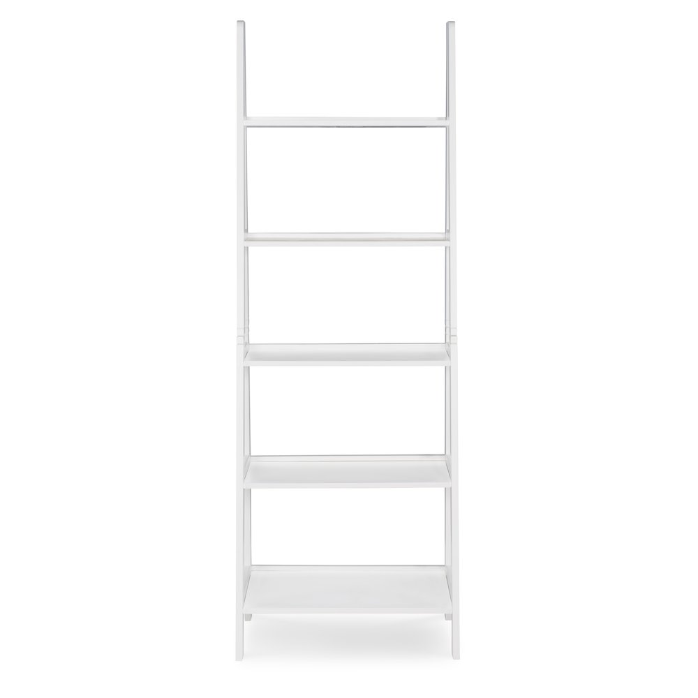 Acadia Ladder Bookshelf, White. Picture 2