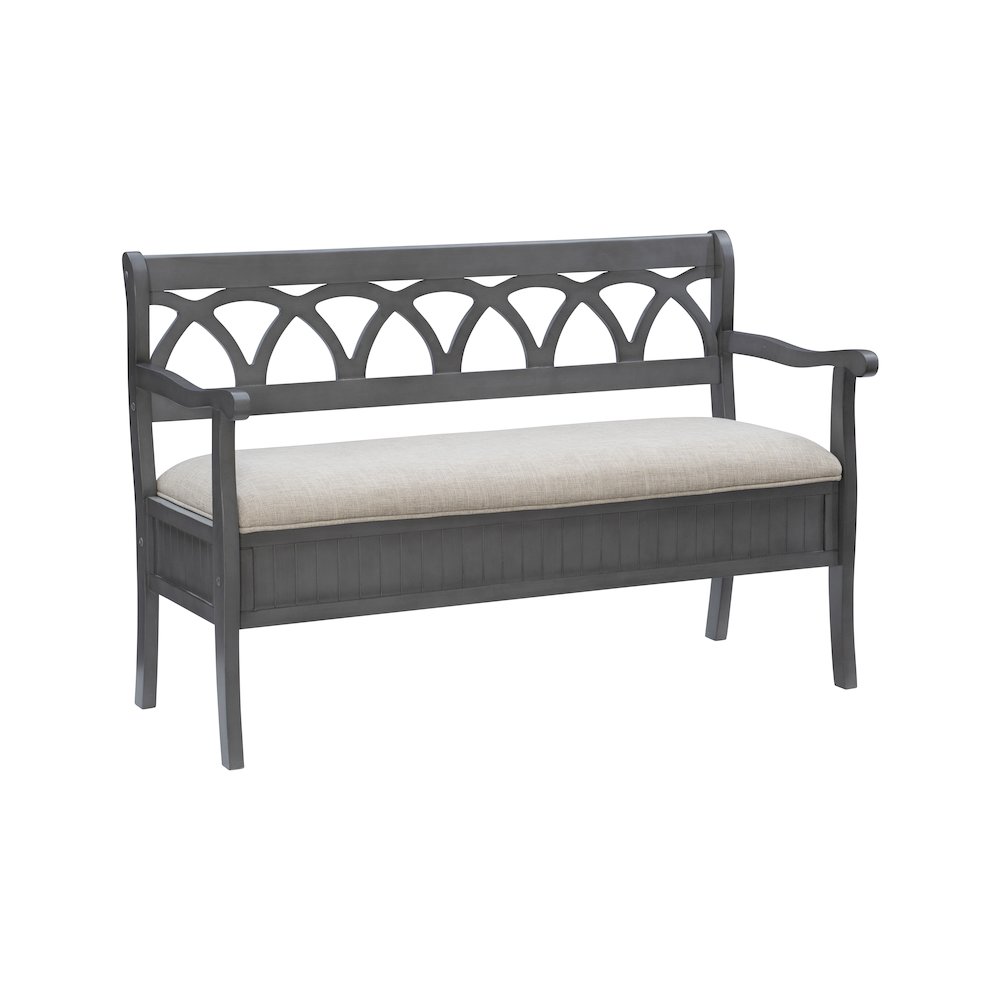 Elliana Storage Bench Grey. Picture 9