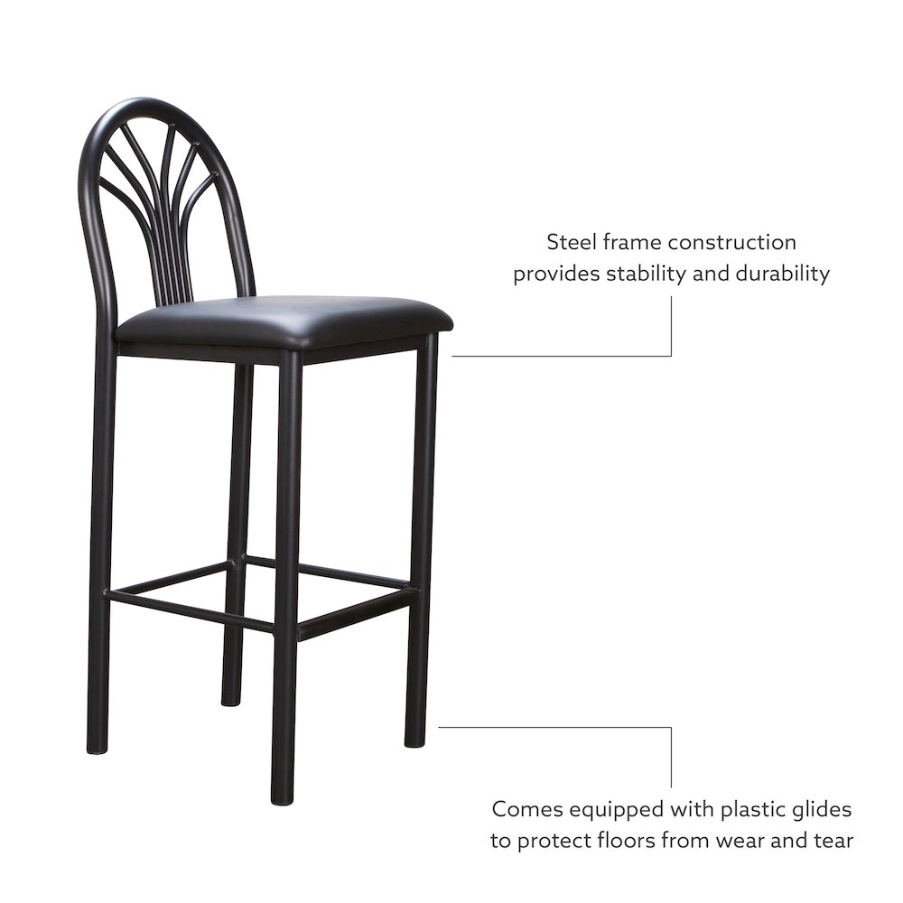 Thayer Barstool Black Set Of 2. Picture 10