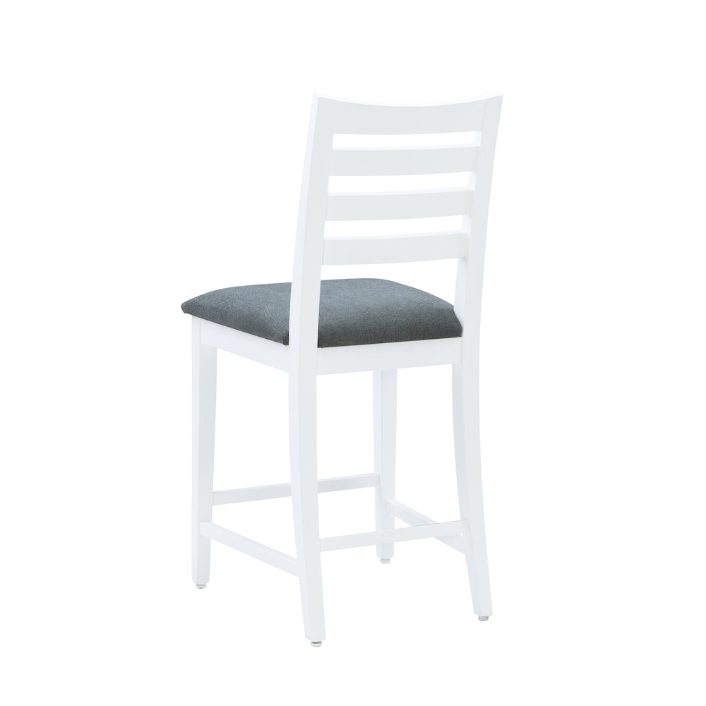 Flynn White Counter Stool Uph Seat. Picture 9
