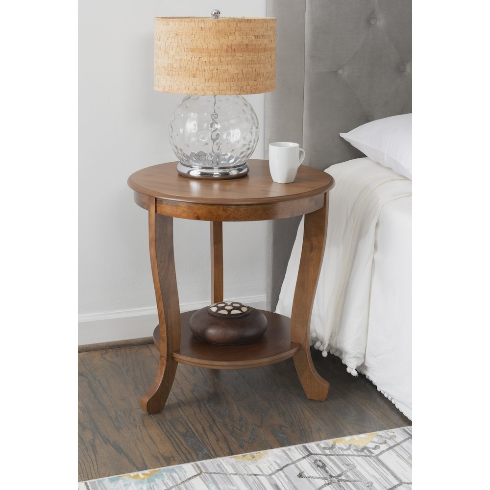 Aubert Accent Side Table, Hazelnut. Picture 3