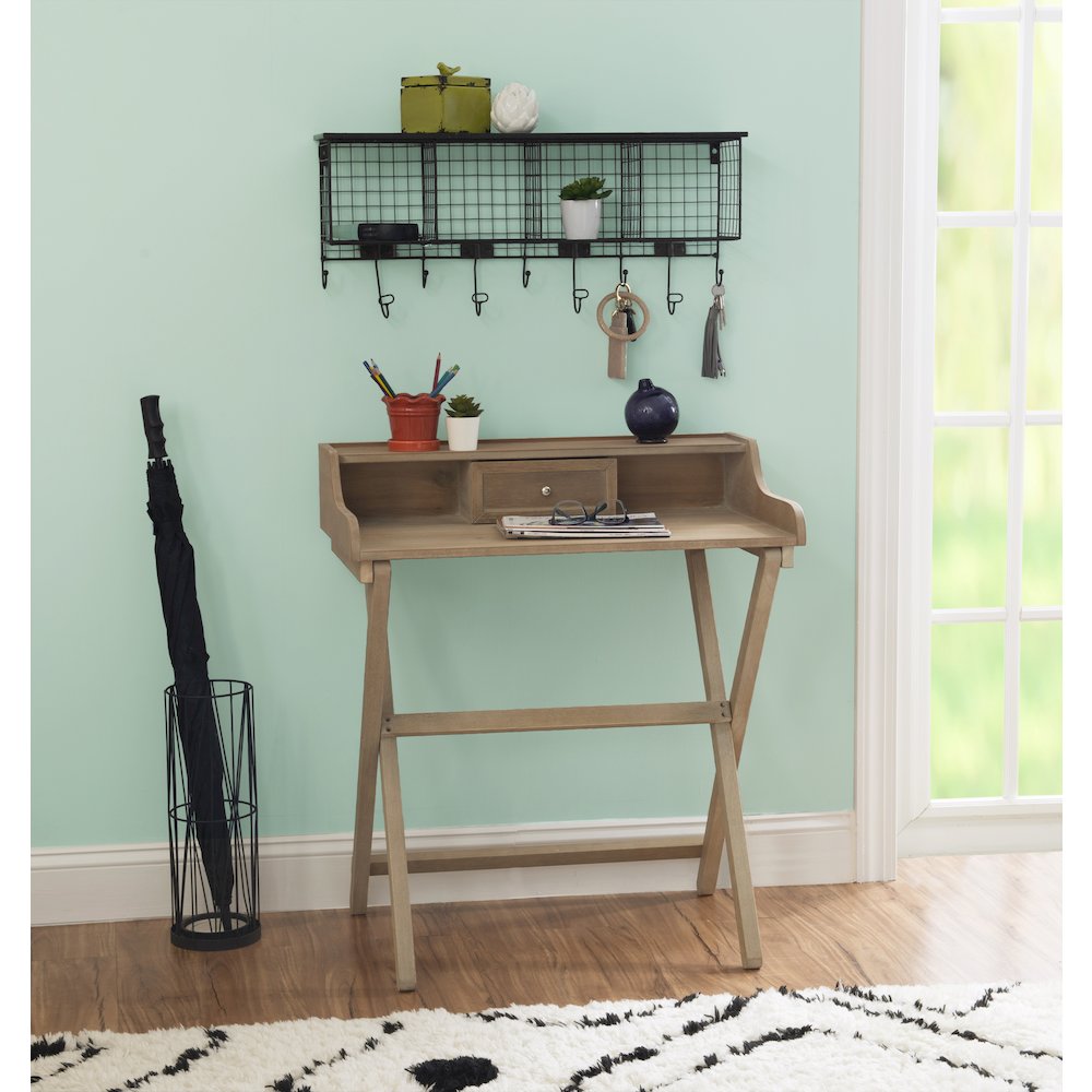 Coy Rustic Brown Folding Desk. Picture 4