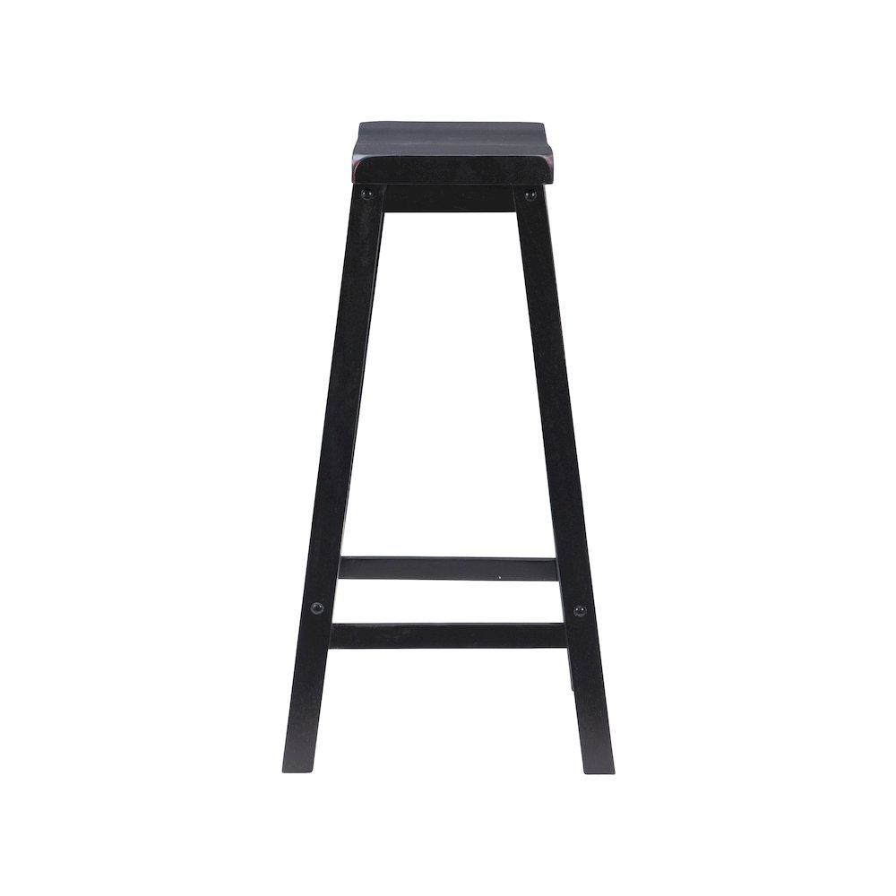 Antique Black with Sand Through Terra Cotta Bar Stool. Picture 5