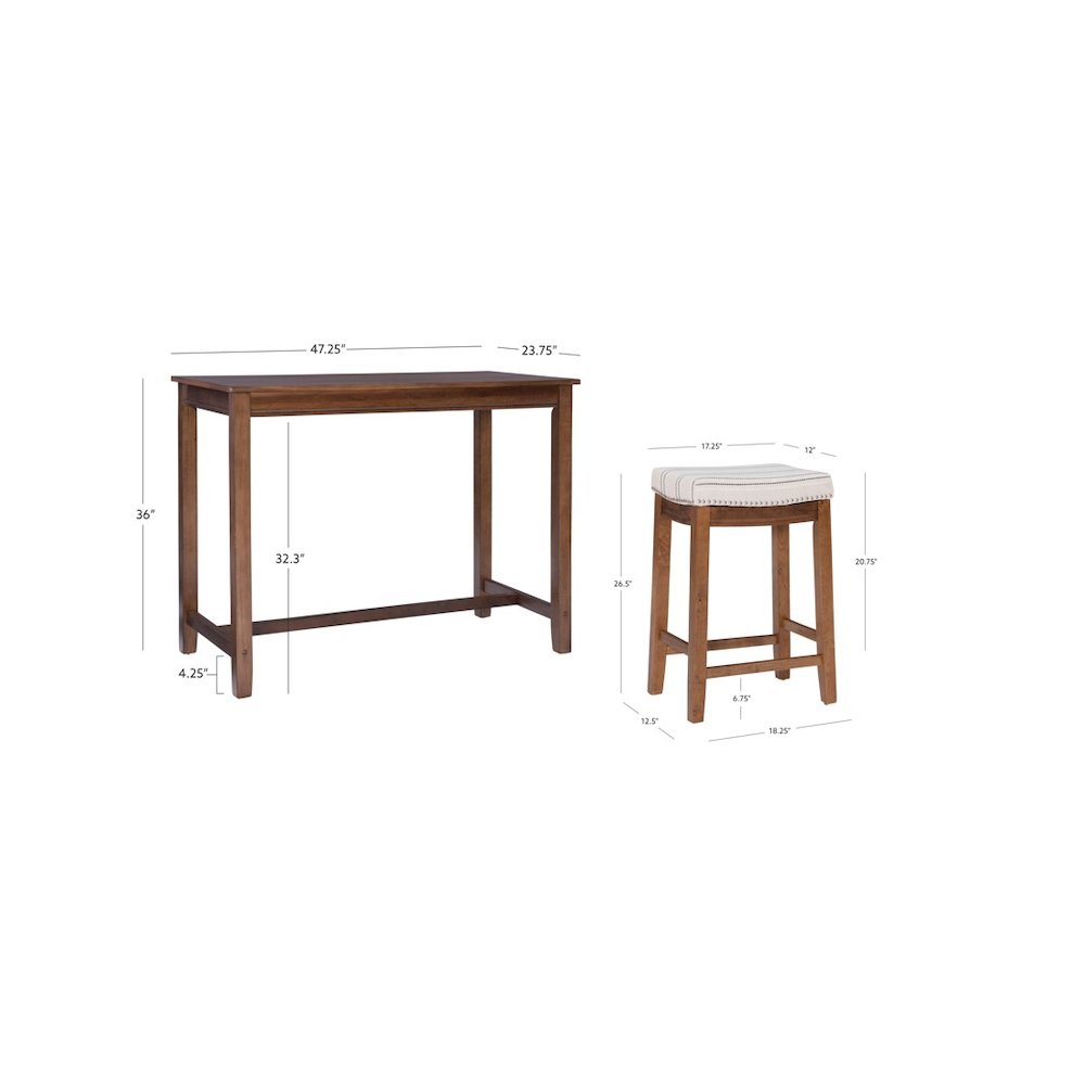 Clardige 3Pc Counter Set Rustic Stripe. Picture 12