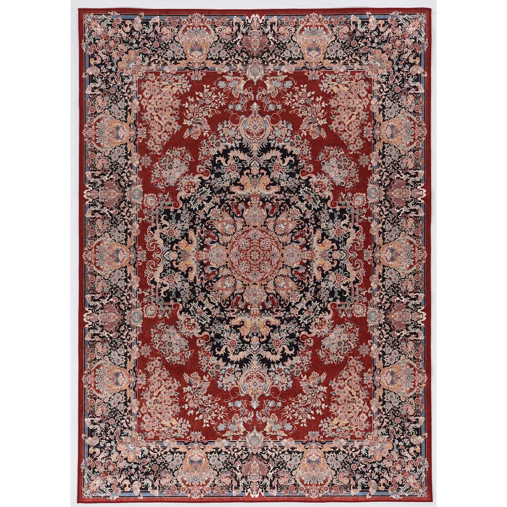 Emerald Martin Red & Navy 3.3x5, Rug. Picture 1