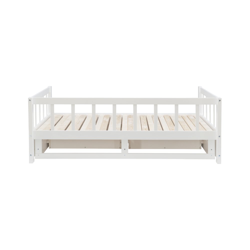 Hadley Storage Trundle Daybed, White. Picture 11