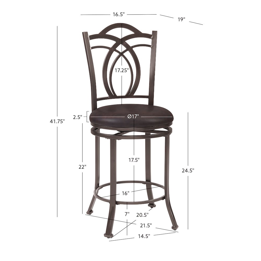 Calif Metal Counter Stool. Picture 8