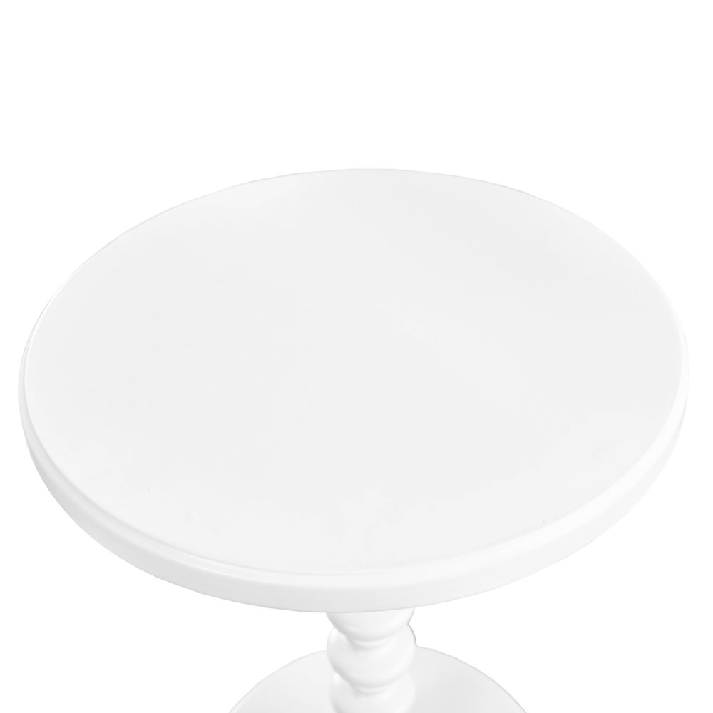 White Round Spindle Table. Picture 5