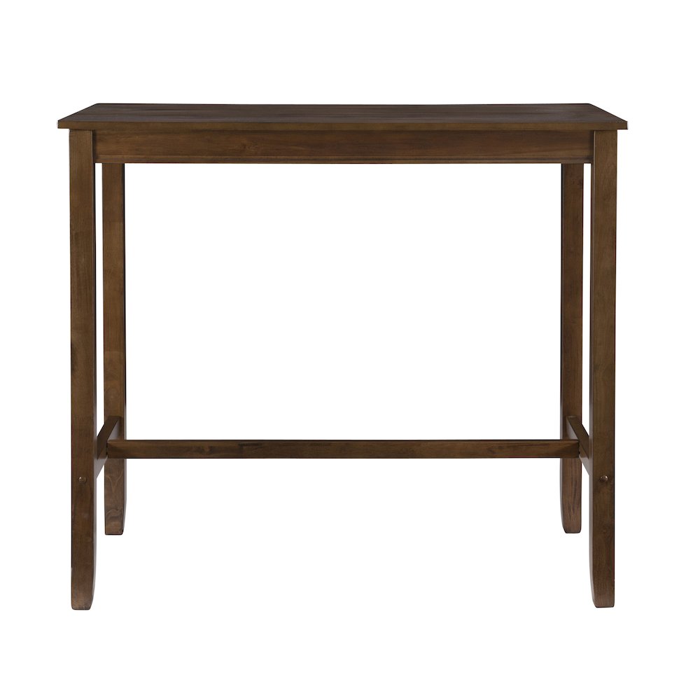 Claridge 42 Inch Bar Height Pub Table, Rustic Brown. Picture 1