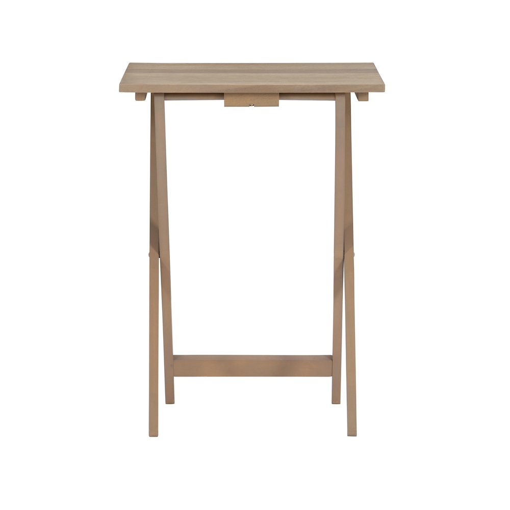 Driftwood Acacia Tray Table Set. Picture 3
