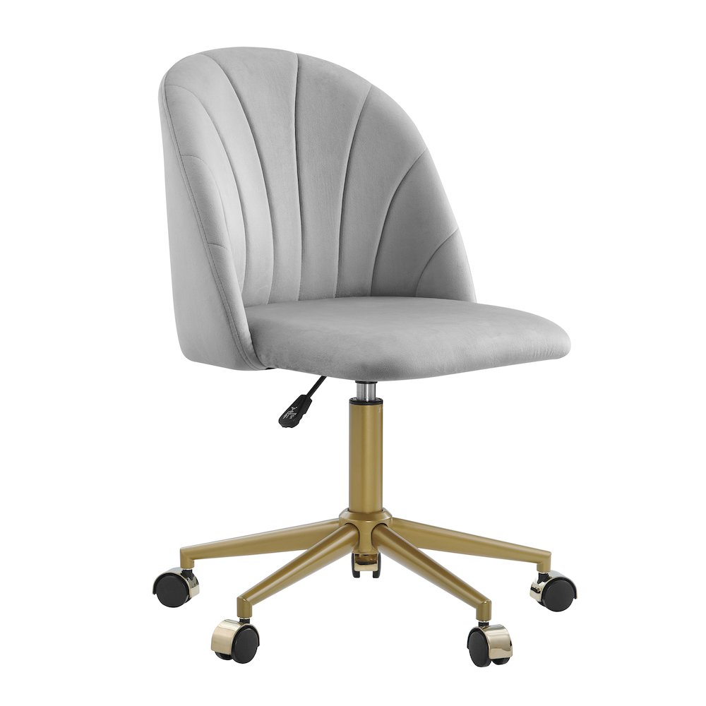 Adalynn Desk Chair Light Gray. Picture 10