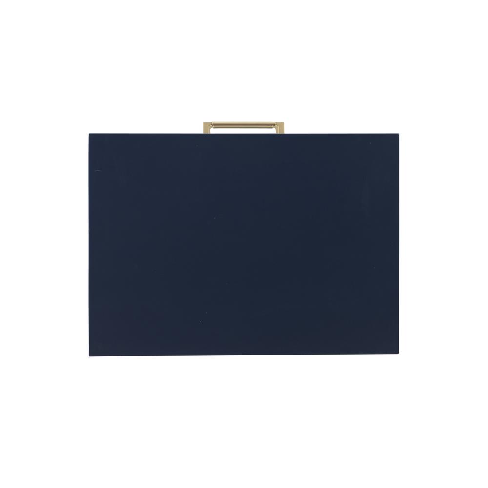 Gloria Two Drawer Night Stand Navy. Picture 6