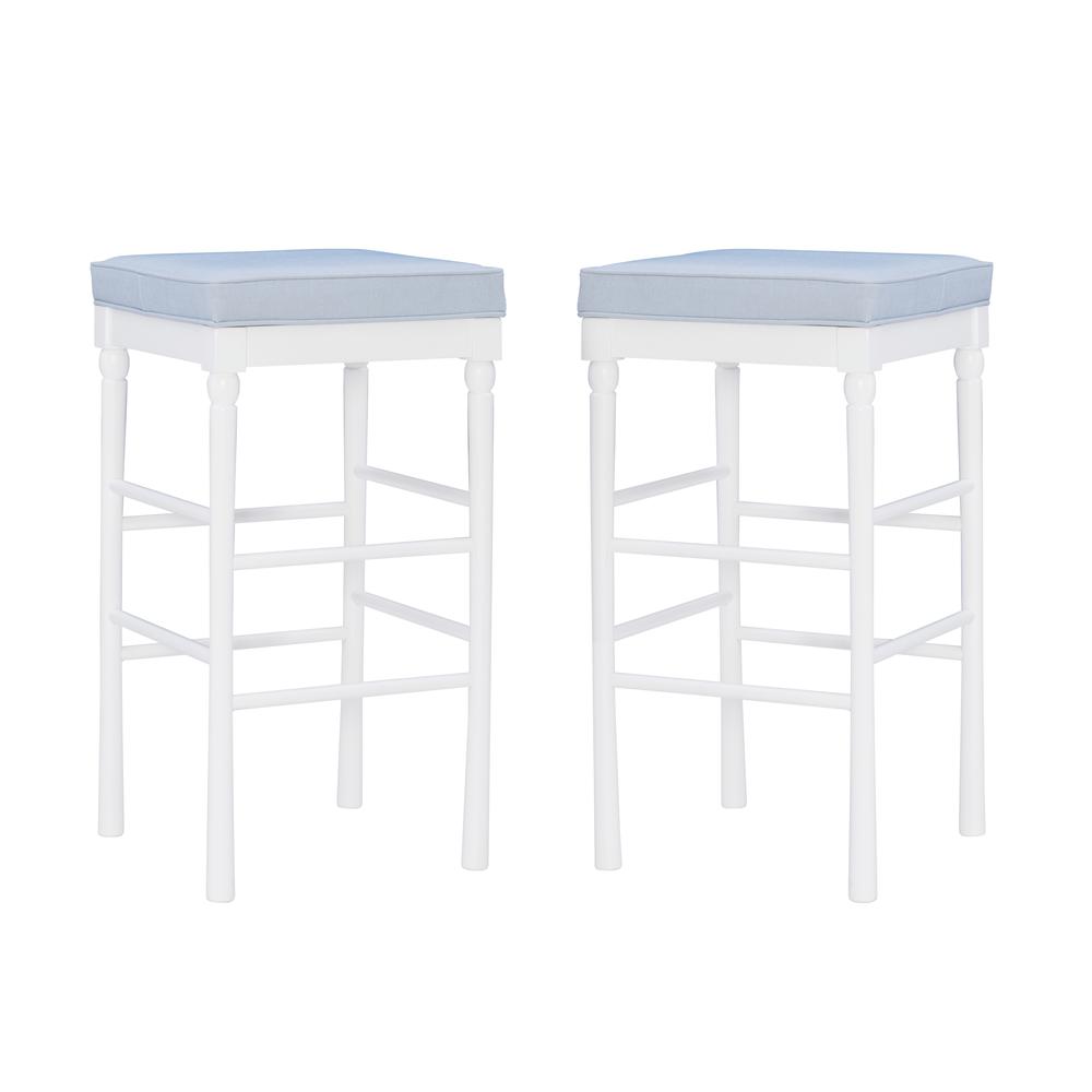 Dehart Barstool White Set Of 2. Picture 9