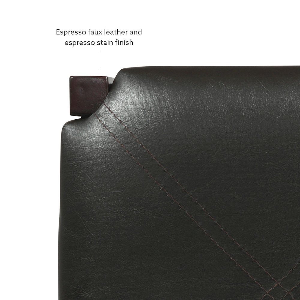 Lancer Backless Counter Stools, Espresso - Set Of Two. Picture 11