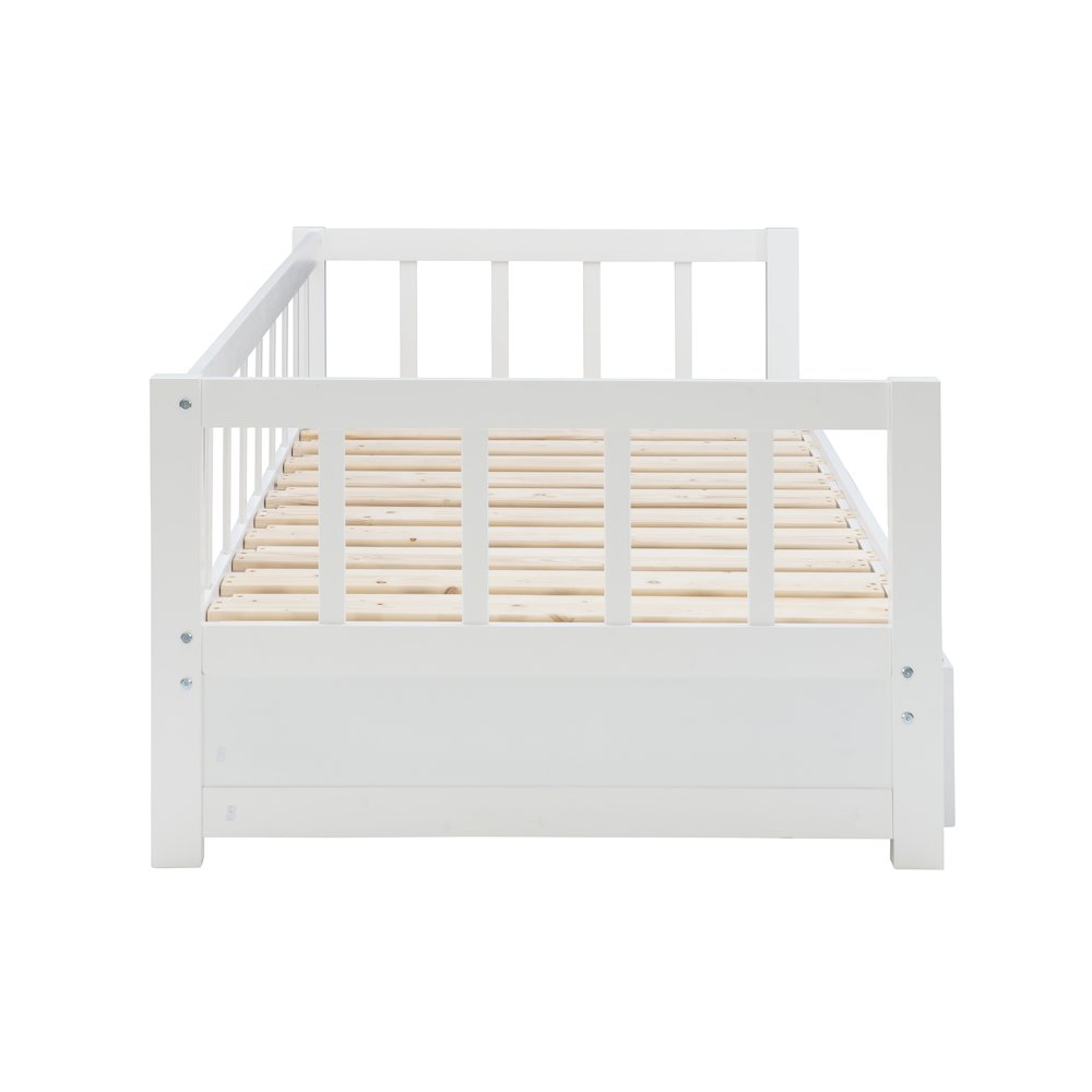 Hadley Storage Trundle Daybed, White. Picture 8