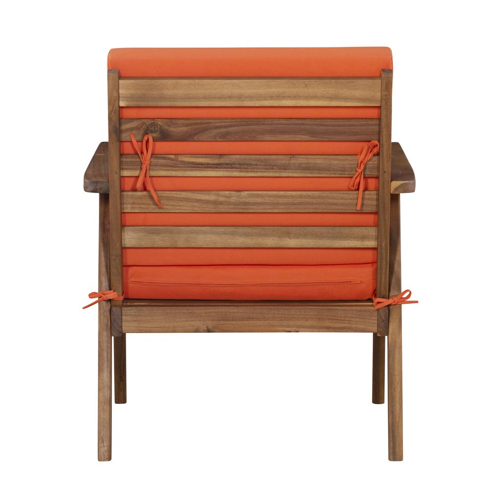 Cole Outdoor Chat Set, Orange and Brown. Picture 19